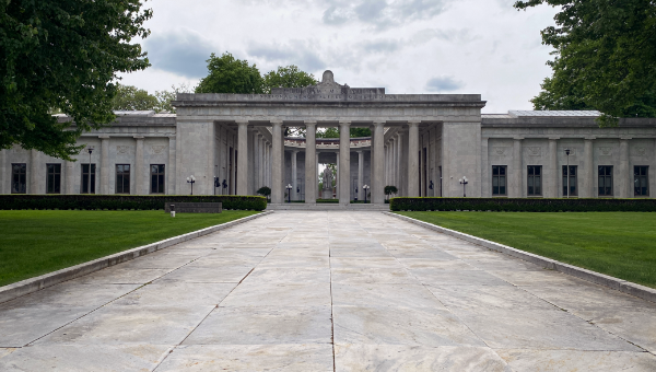 Photo of the front of the National McKinley Memorial building